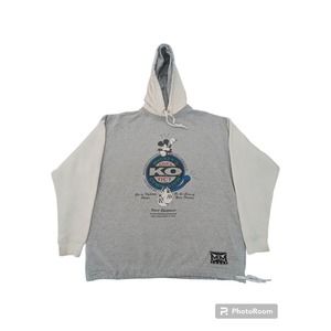 Vintage Mickey Mouse Hoodie Knock Out Gymnasium Made In USA XXL 90s Disney